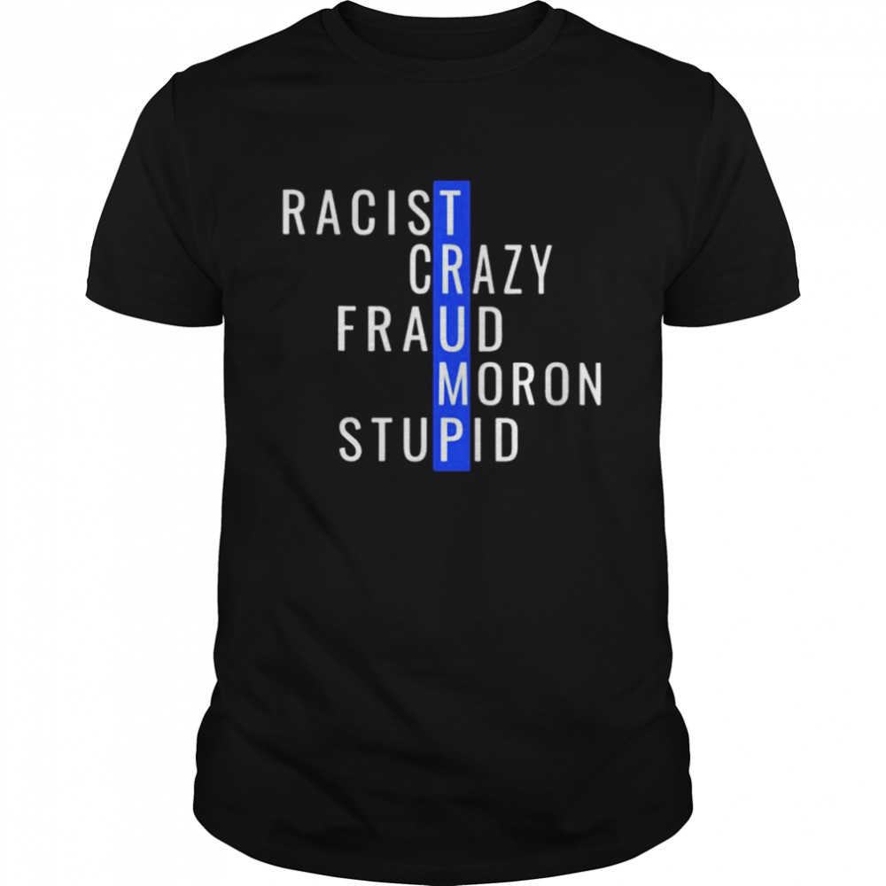 Racist crazy fraud moron stupid 2022 shirts