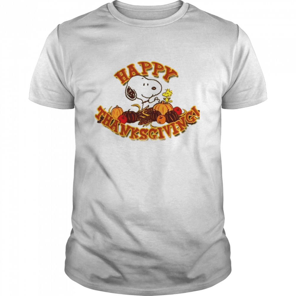 Happy Thanksgiving With Snoopy shirt