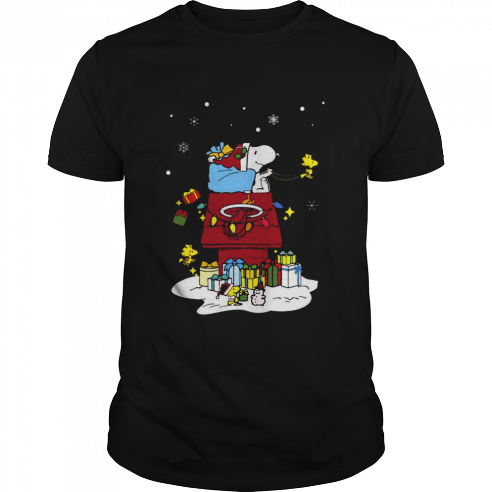 Miami Heat Santa Snoopy Wish You A Merry Christmas 2022 Shirts