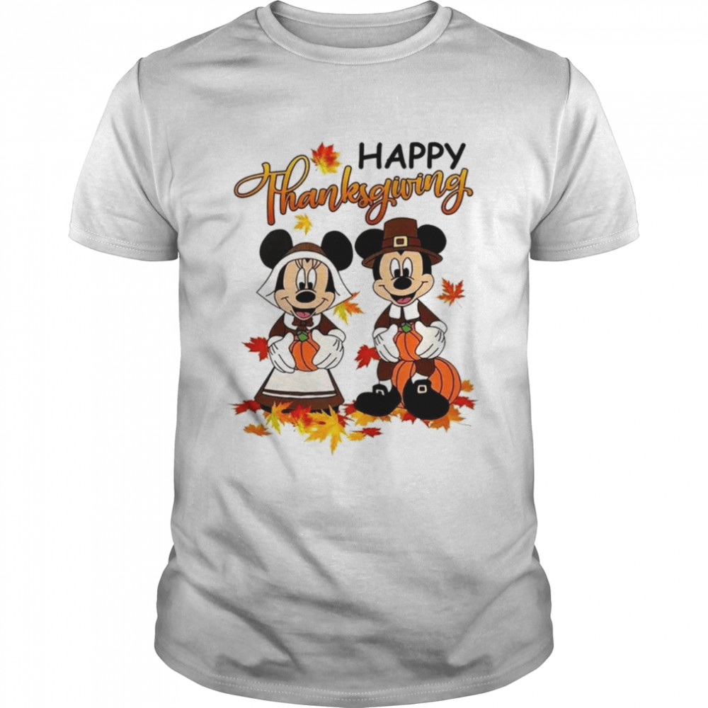 Mickey And Minnie Dress Up Holiday Disney Thanksgiving ShirtsDisney Thanksgiving Shirts