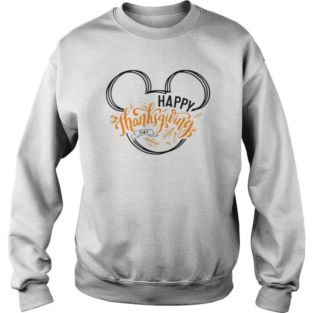 Mickey Mouse Happy Thanksgiving shirt Unisex Sweatshirt
