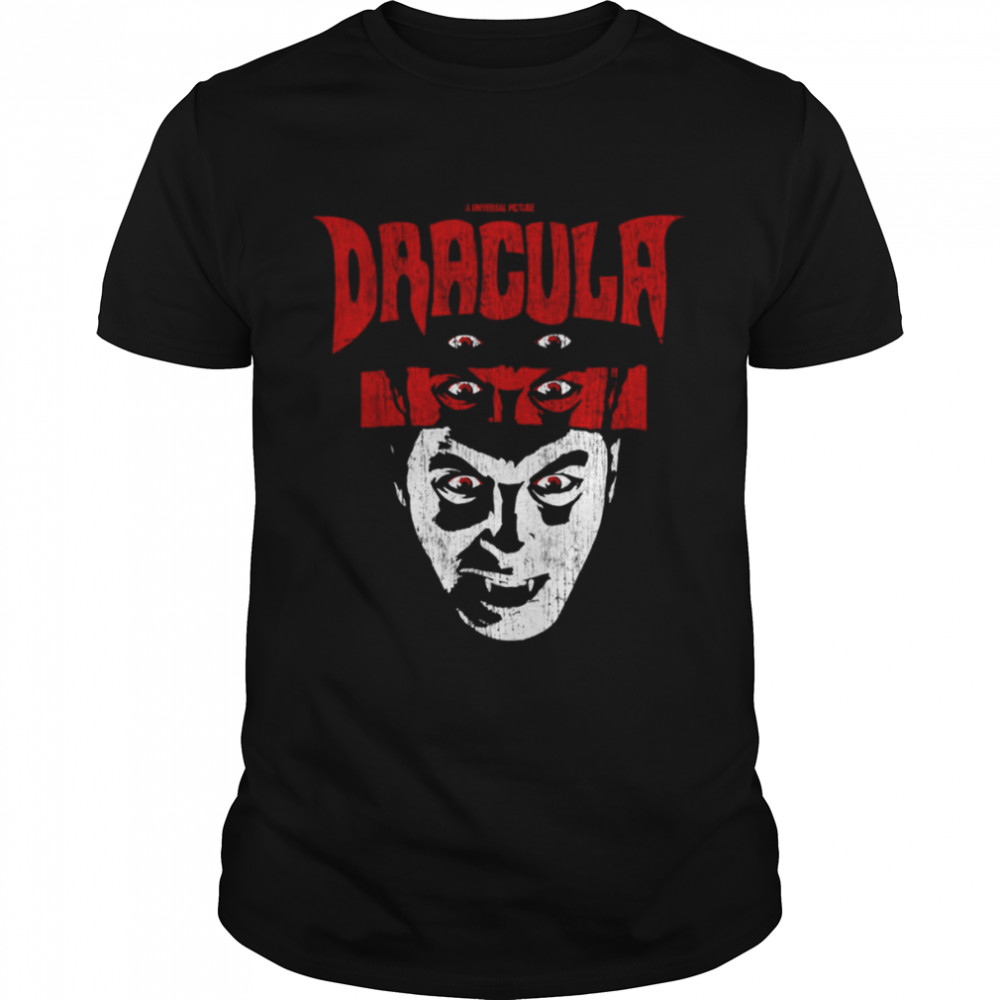 Universal Monsters Distressed Dracula Portrait Halloween shirts