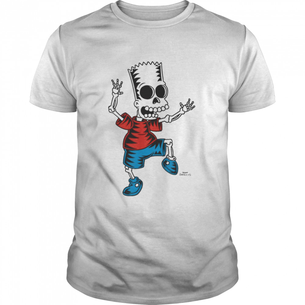 The Simpsons Bart Skeleton Treehouse of Horror Halloween T-Shirt