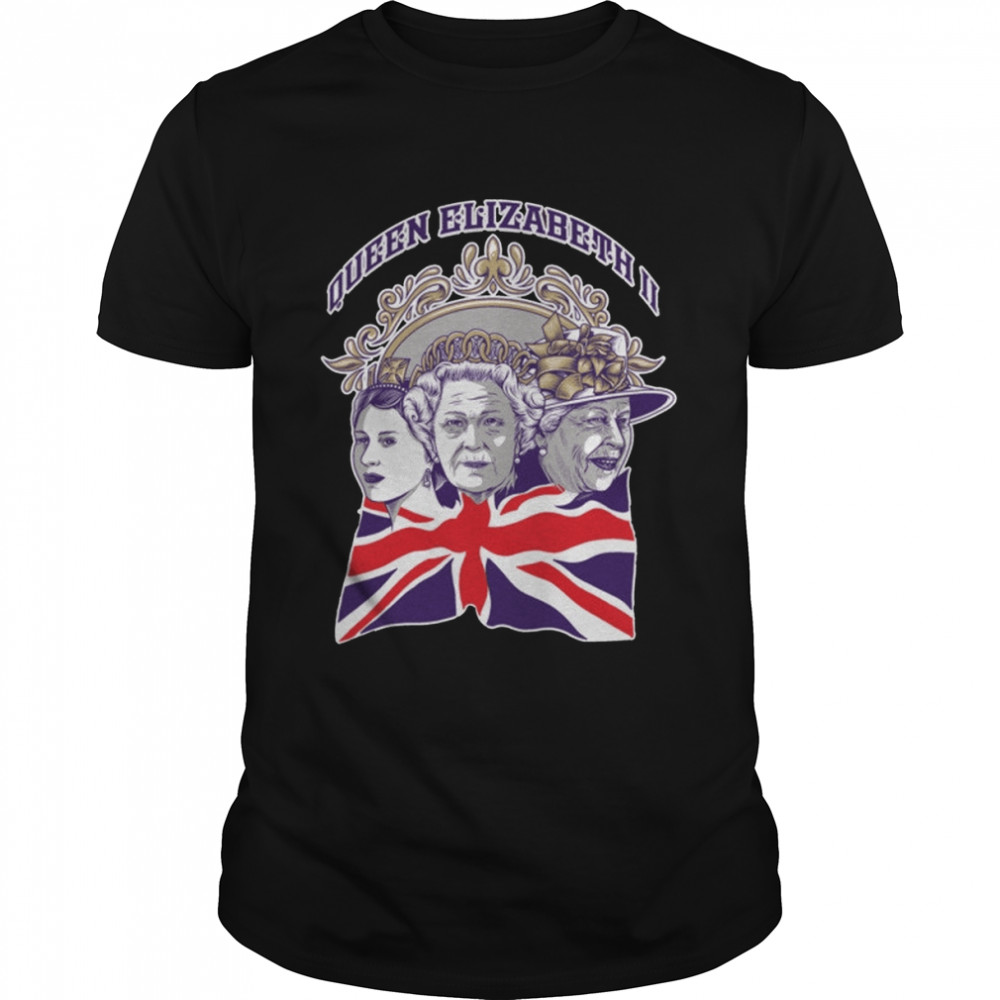 Three Faces Of The Legend – England And United Kingdom Rip Queen Elizabeth Ii shirt Classic Men's T-shirt