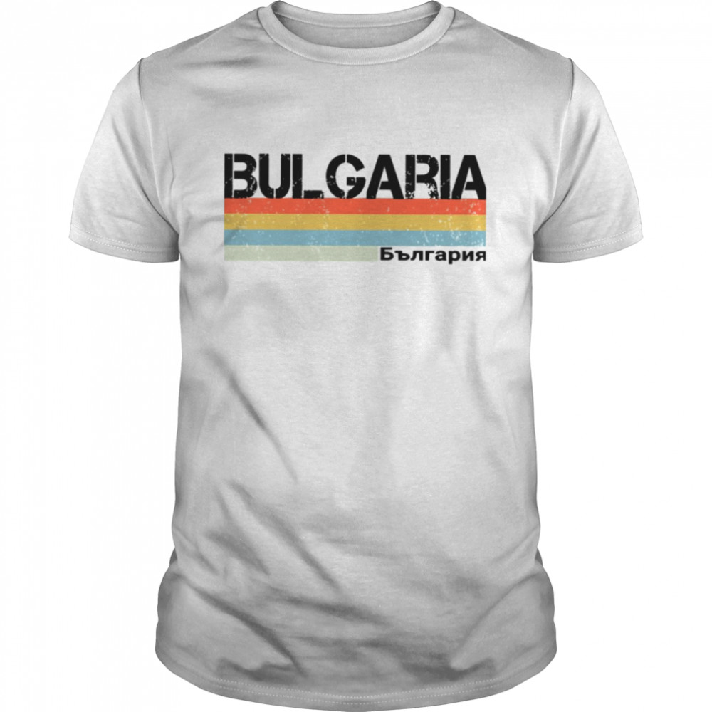 Bulgarias Retros Stripess Ins Locals Languages shirts