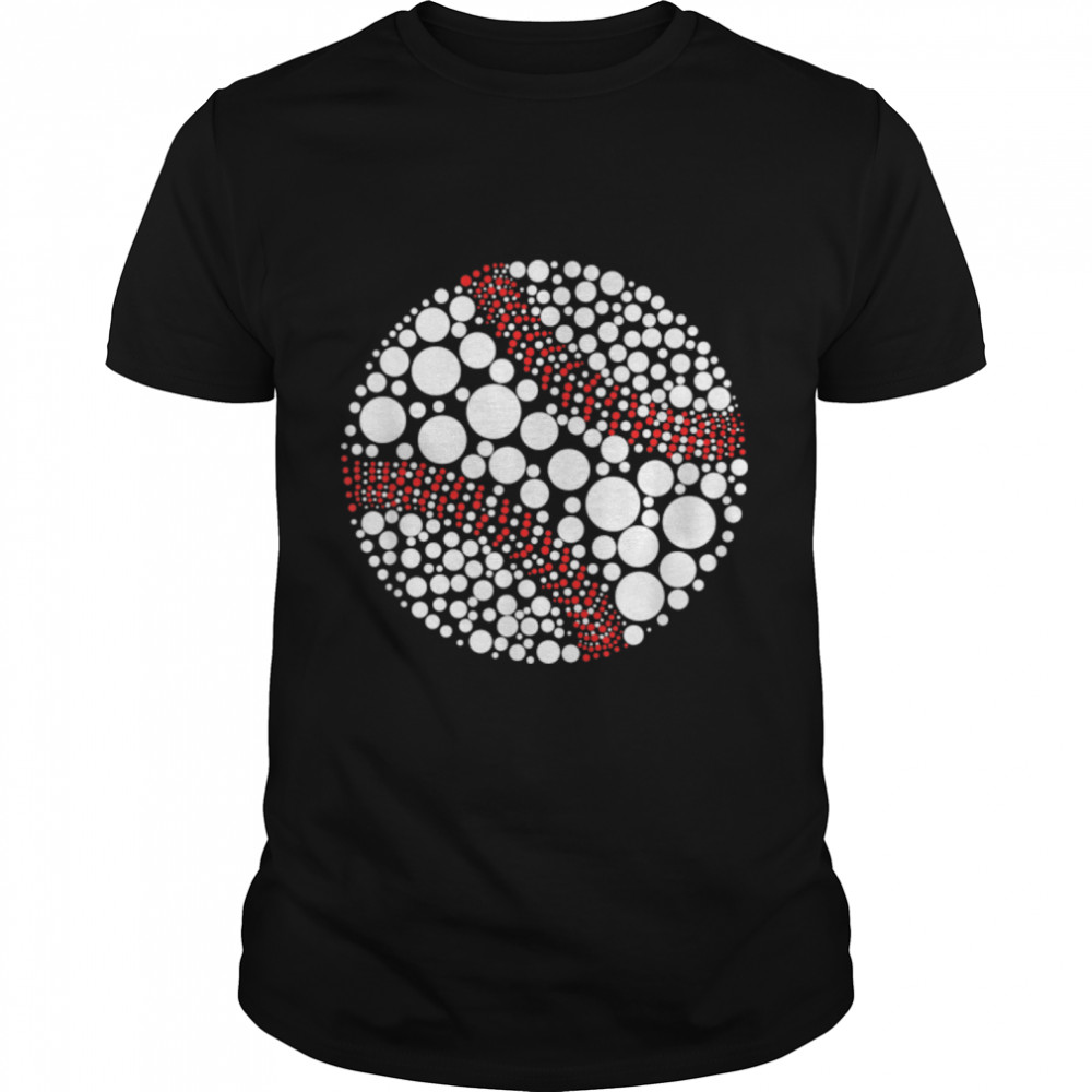 Funny Polka Dot Baseball Lover Player International Dot Day T-Shirt B0BBPDJSQ3s