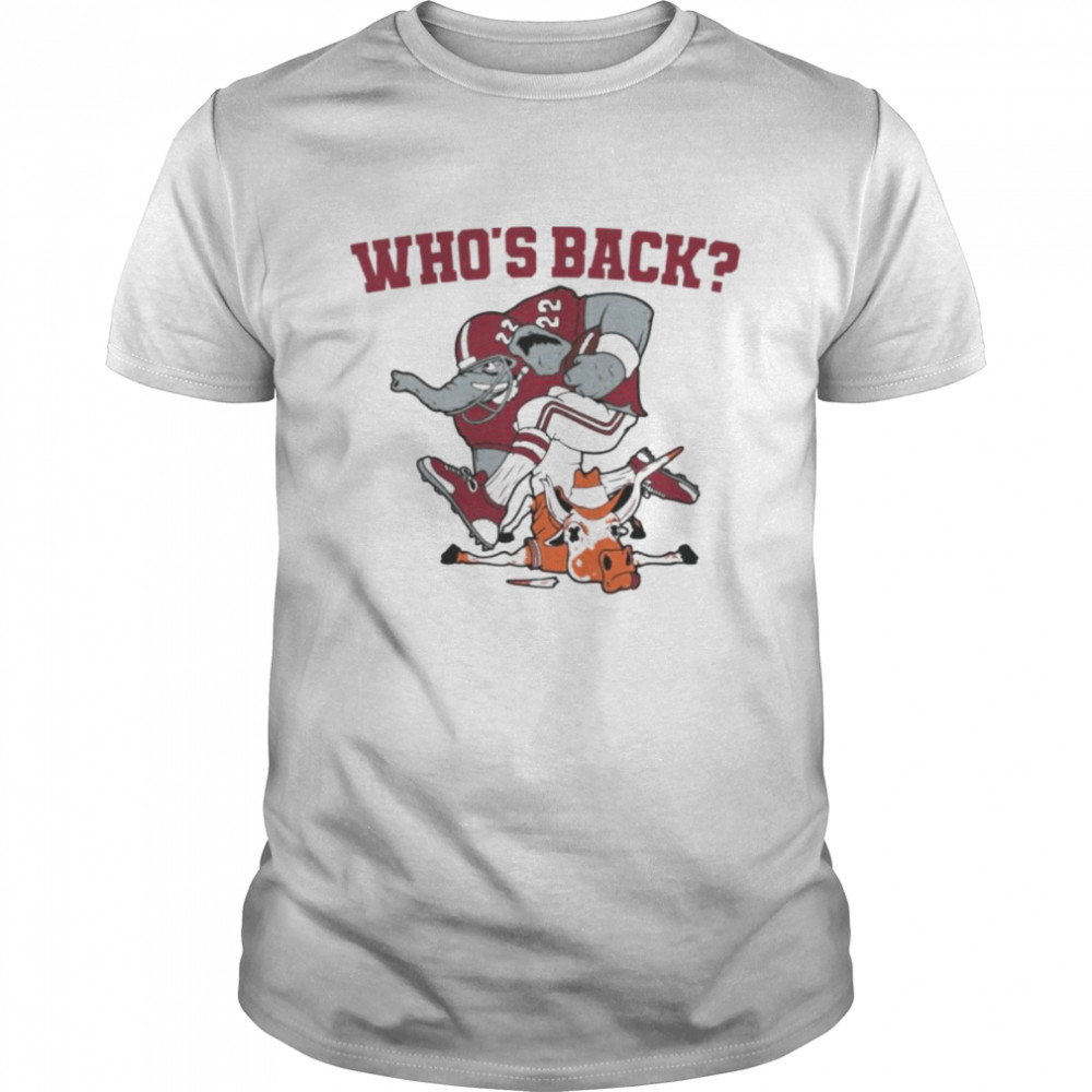 Alabama Crimson Tide vs Texas Longhorns who’s back shirt