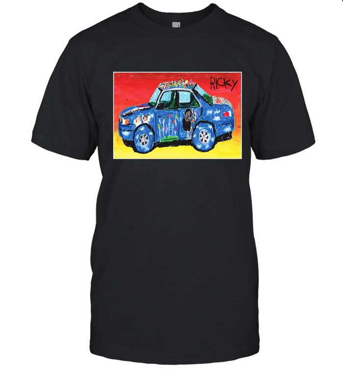 Ricky Montgomery Oil Pastel Car Crop T-Shirt