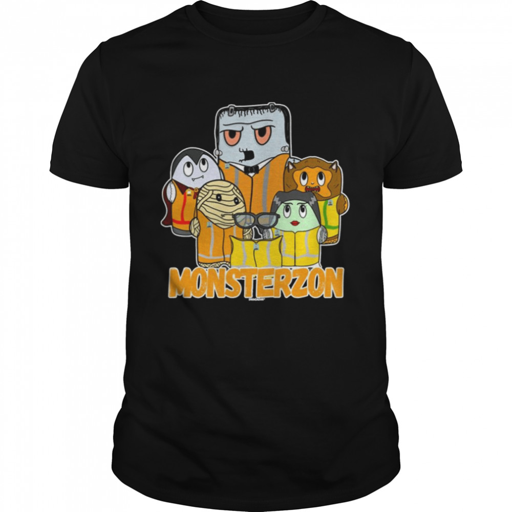 Swagazon Monsters Mummy Frankenstein Dracula Monsterzon Halloween Graphic shirts