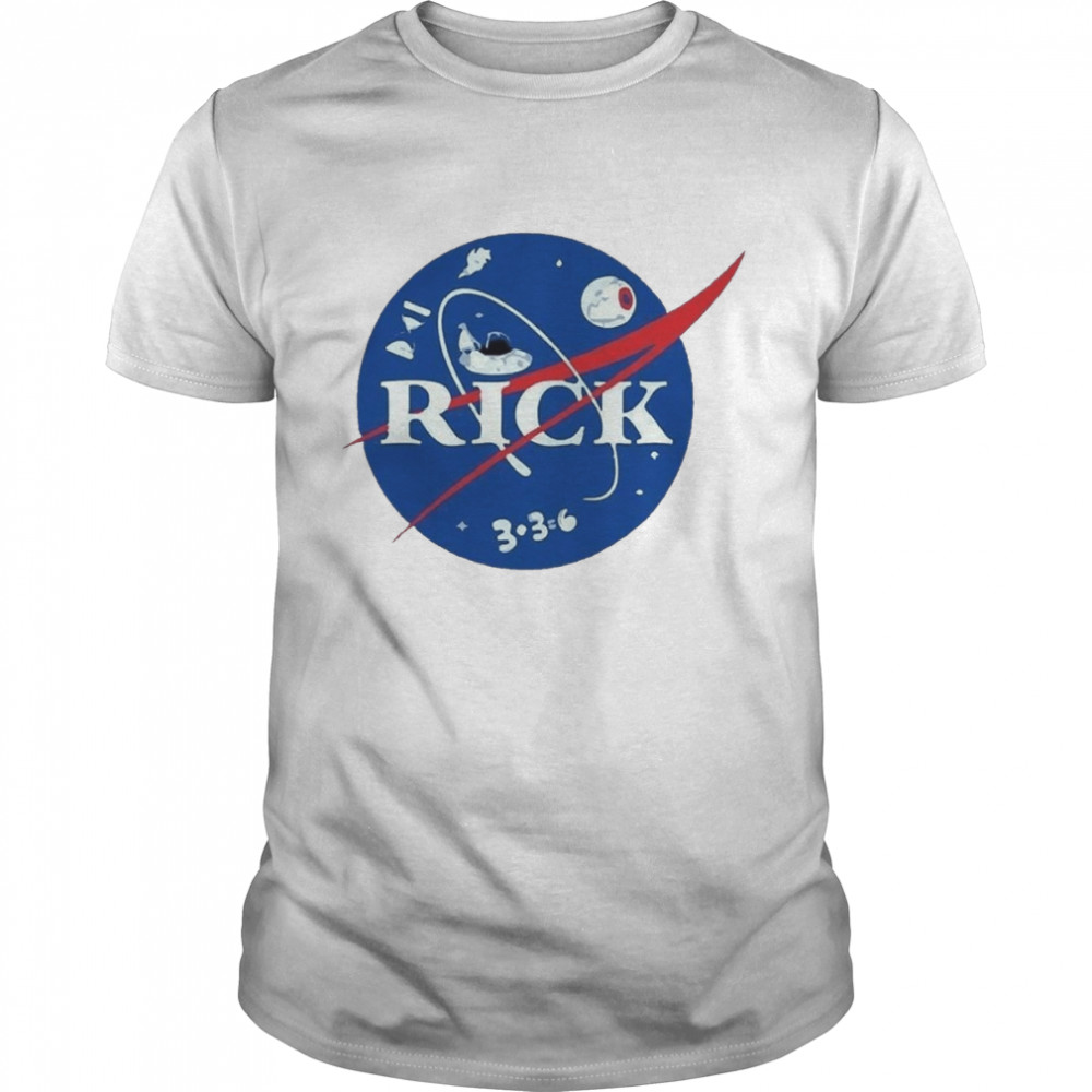 Nasa Logo Rick Op Icon Rick And Morty Cartoon shirt