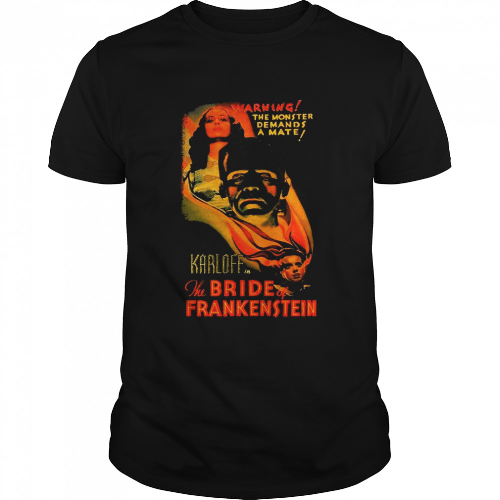 The Bride Of Frankenstein Horror Movie Halloween shirts