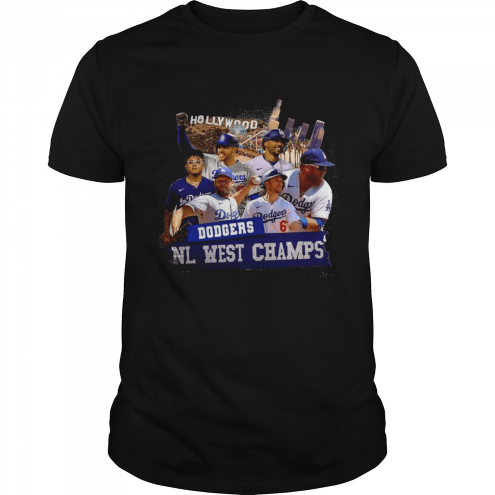 Loss Angeless Dodgerss 2022s Hollywoods NLs wests Champs shirts