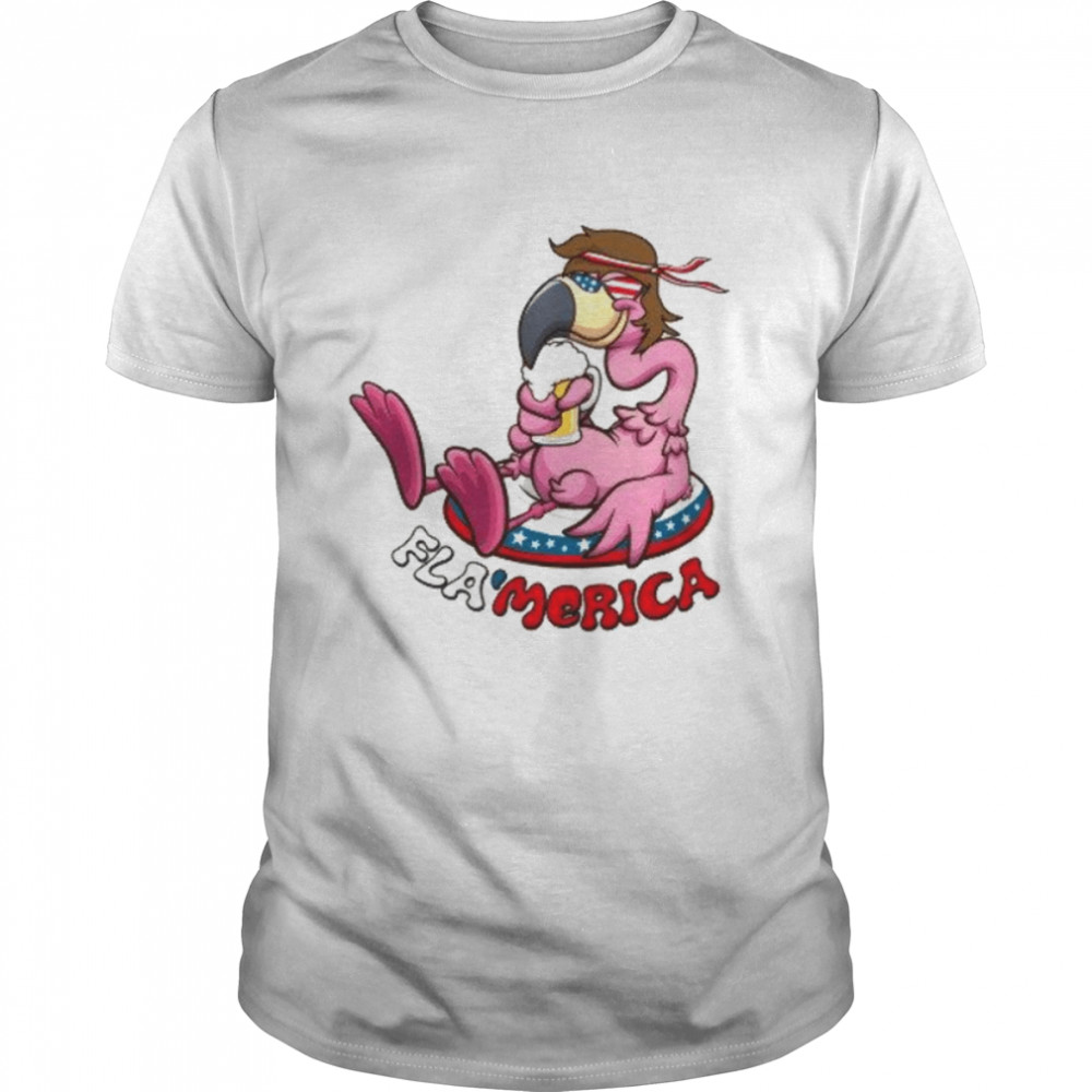 4th of July Flamingo Flamerica T-Shirts