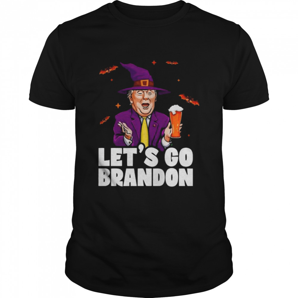 Witch Donald Trump Drink Beer Let_s Go Brandon shirts
