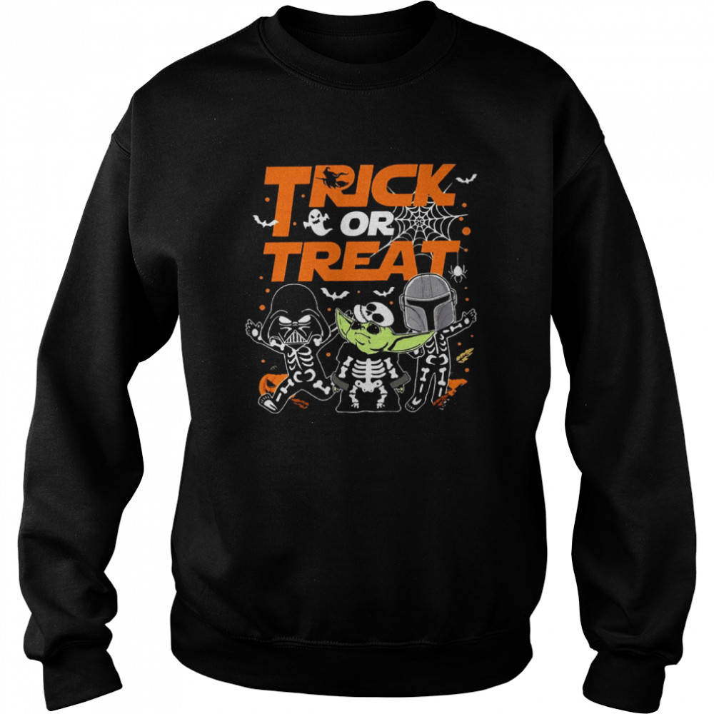 Trick Or Treat Star Wars Halloween Trick Or Treat Darth Vader T- Unisex Sweatshirt