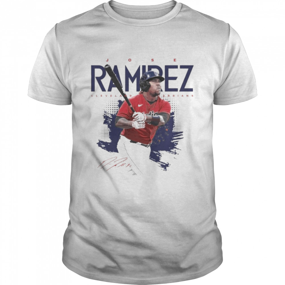 Jose Ramirez Cleveland Guardians signature shirts