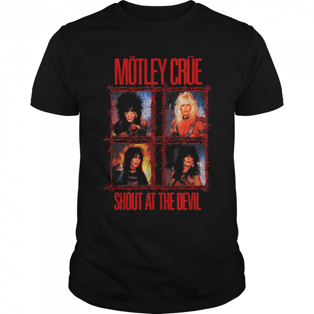 Mötley Crüe - Shout At The Devil - Wire T- B08TK4445V Classic Men's T-shirt