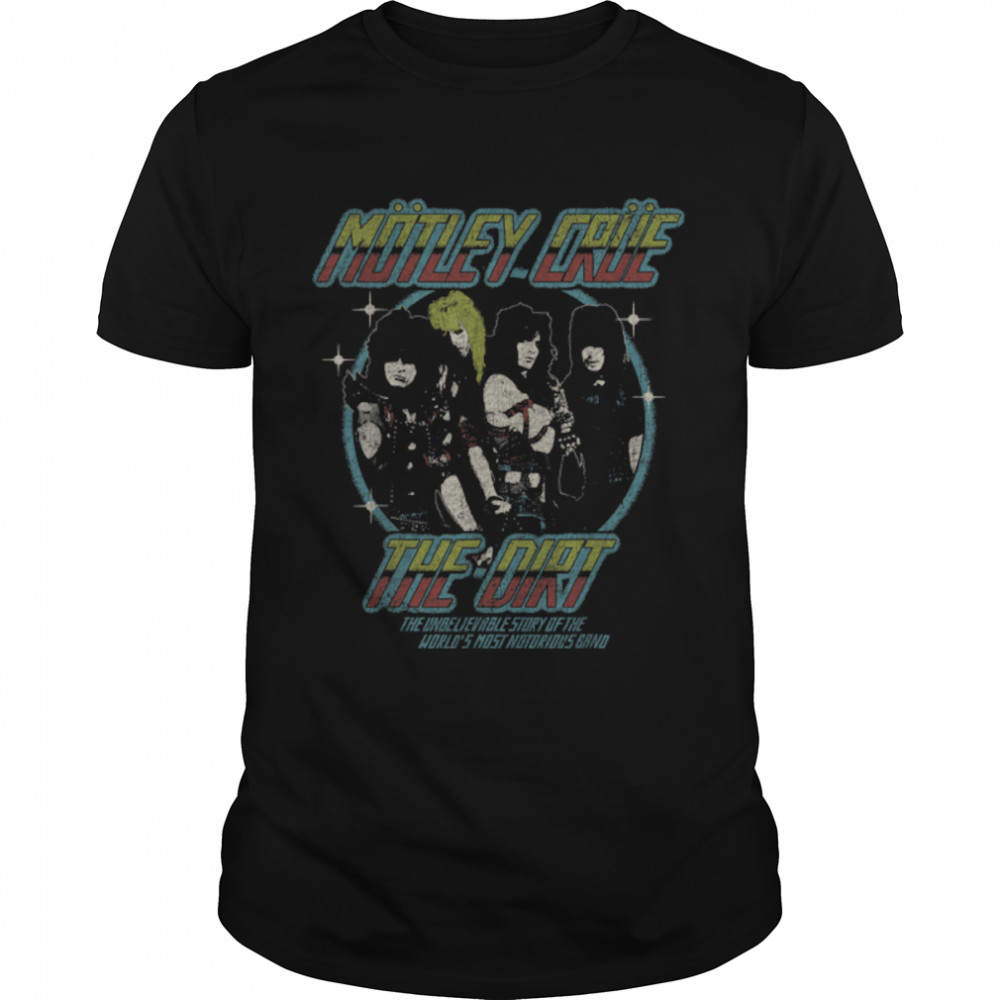 Mötley Crüe - The Dirt Photo Crest T- B0B41JMCR7 Classic Men's T-shirt