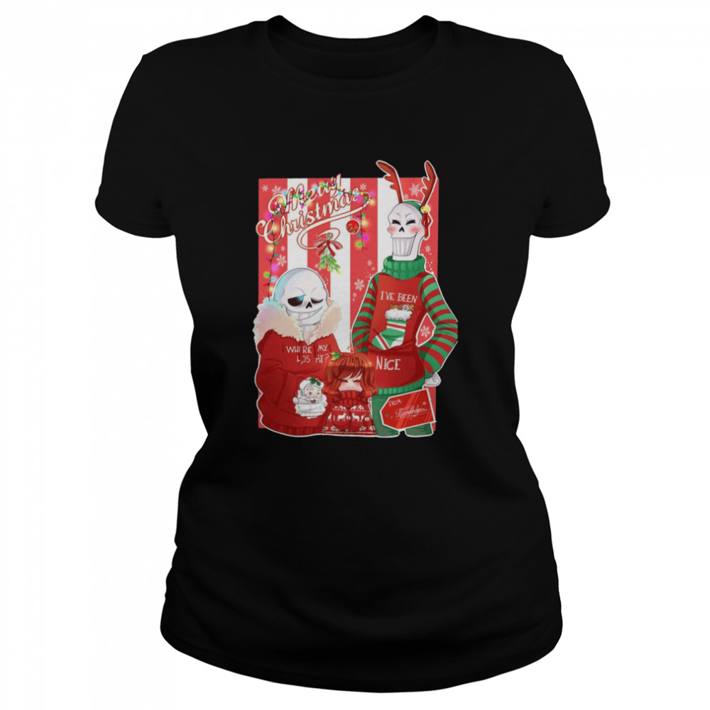 A Funny Christmas Undertale Graphic shirt Classic Women's T-shirt