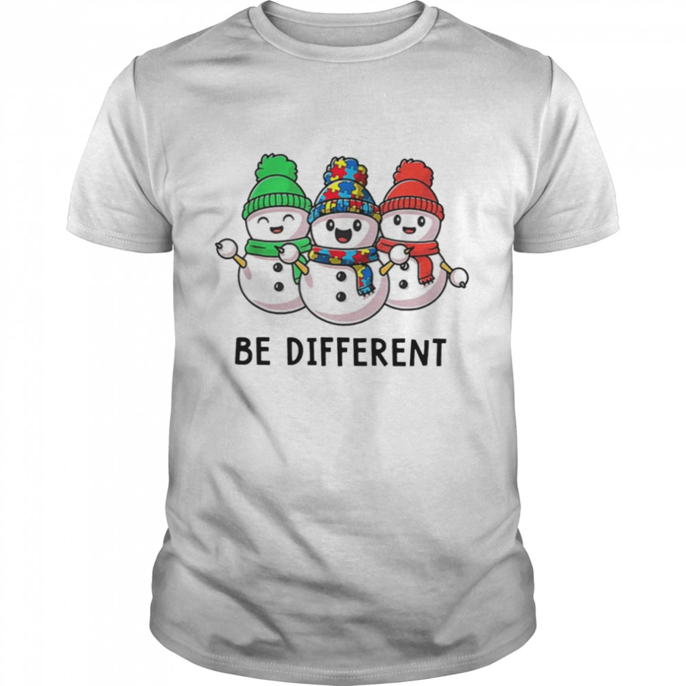 Be Different Puzzle Snowman Christmas shirts