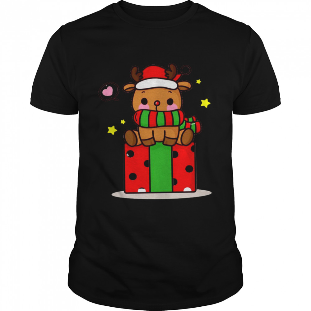 Boon Merry Christmas Girl Woman Amp S Caps Fitted shirt Classic Men's T-shirt