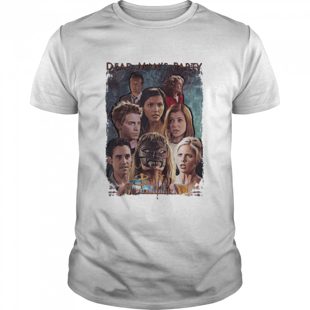 Buffy The Vampire Slayer Season 3 Cast Buffy Willow Xander Giles Cordelia Oz Joyce Halloween shirt Classic Men's T-shirt
