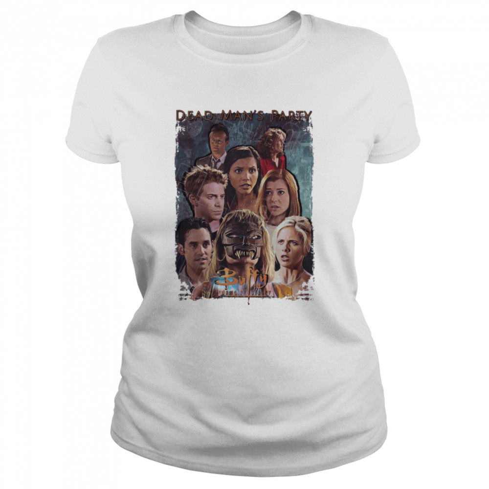 Buffy The Vampire Slayer Season 3 Cast Buffy Willow Xander Giles Cordelia Oz Joyce Halloween shirt Classic Women's T-shirt