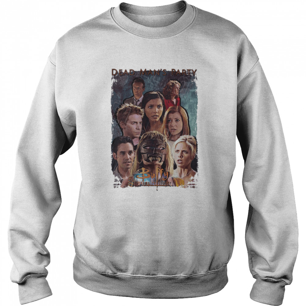 Buffy The Vampire Slayer Season 3 Cast Buffy Willow Xander Giles Cordelia Oz Joyce Halloween shirt Unisex Sweatshirt