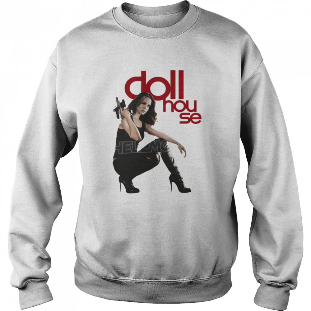 Dollhouse Eliza Dushku White Halloween shirt Unisex Sweatshirt