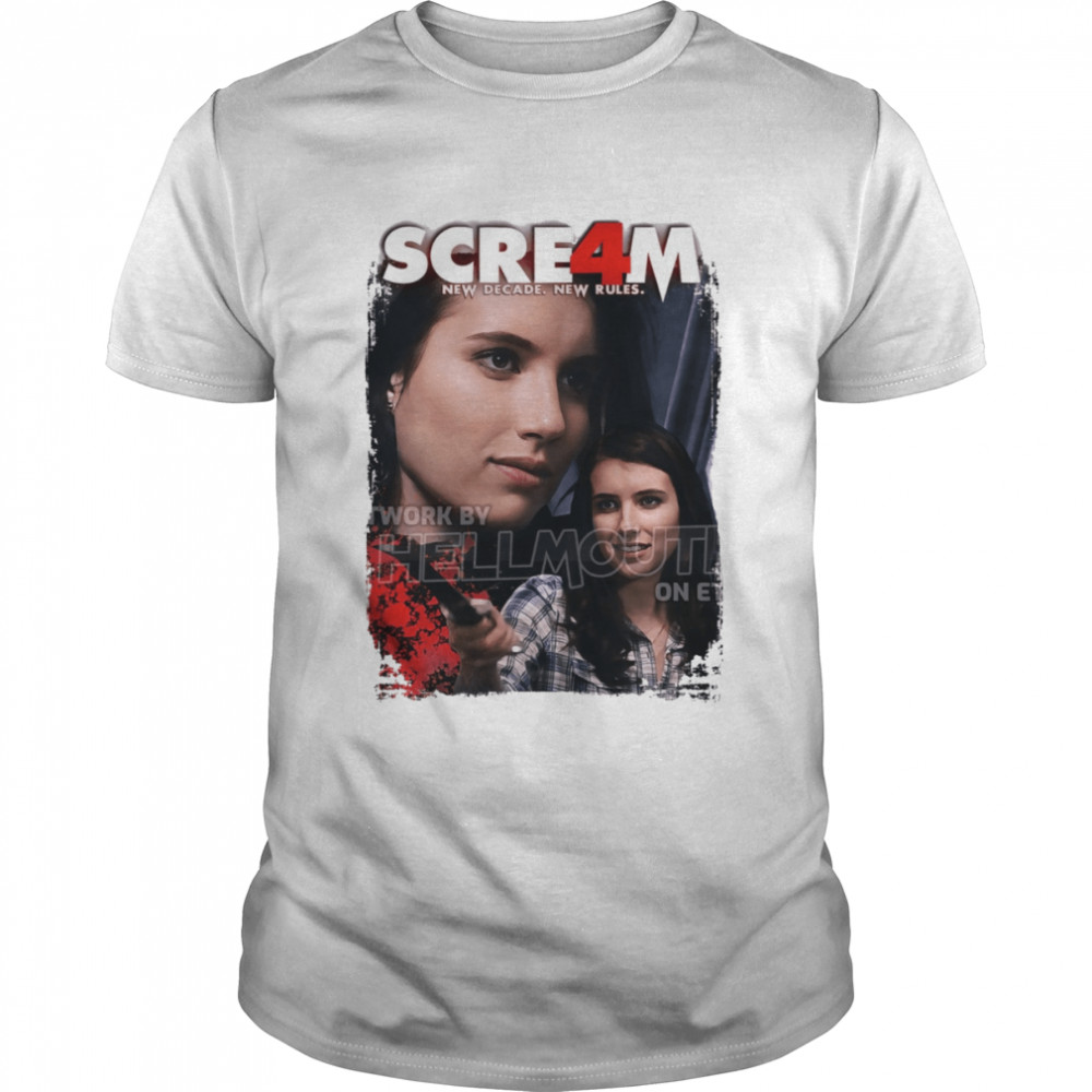 Scream 4 Jill Roberts Emma Roberts Halloween shirt Classic Men's T-shirt