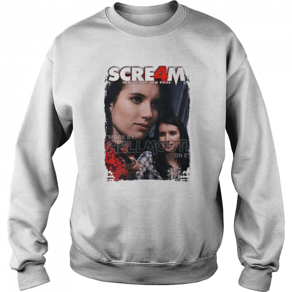 Scream 4 Jill Roberts Emma Roberts Halloween shirt Unisex Sweatshirt