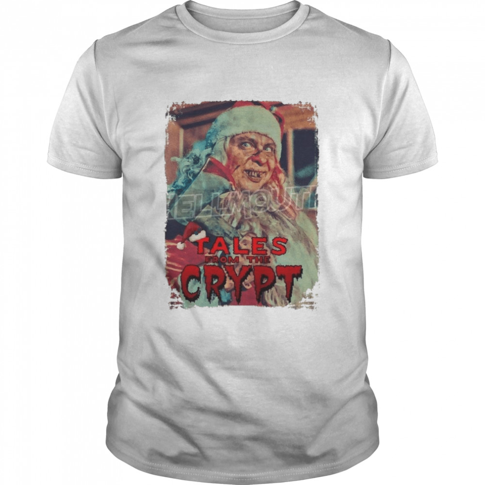 Tales From The Crypt And All Through The House Vintage Santa Christmas 1989 Halloween shirt Classic Men's T-shirt