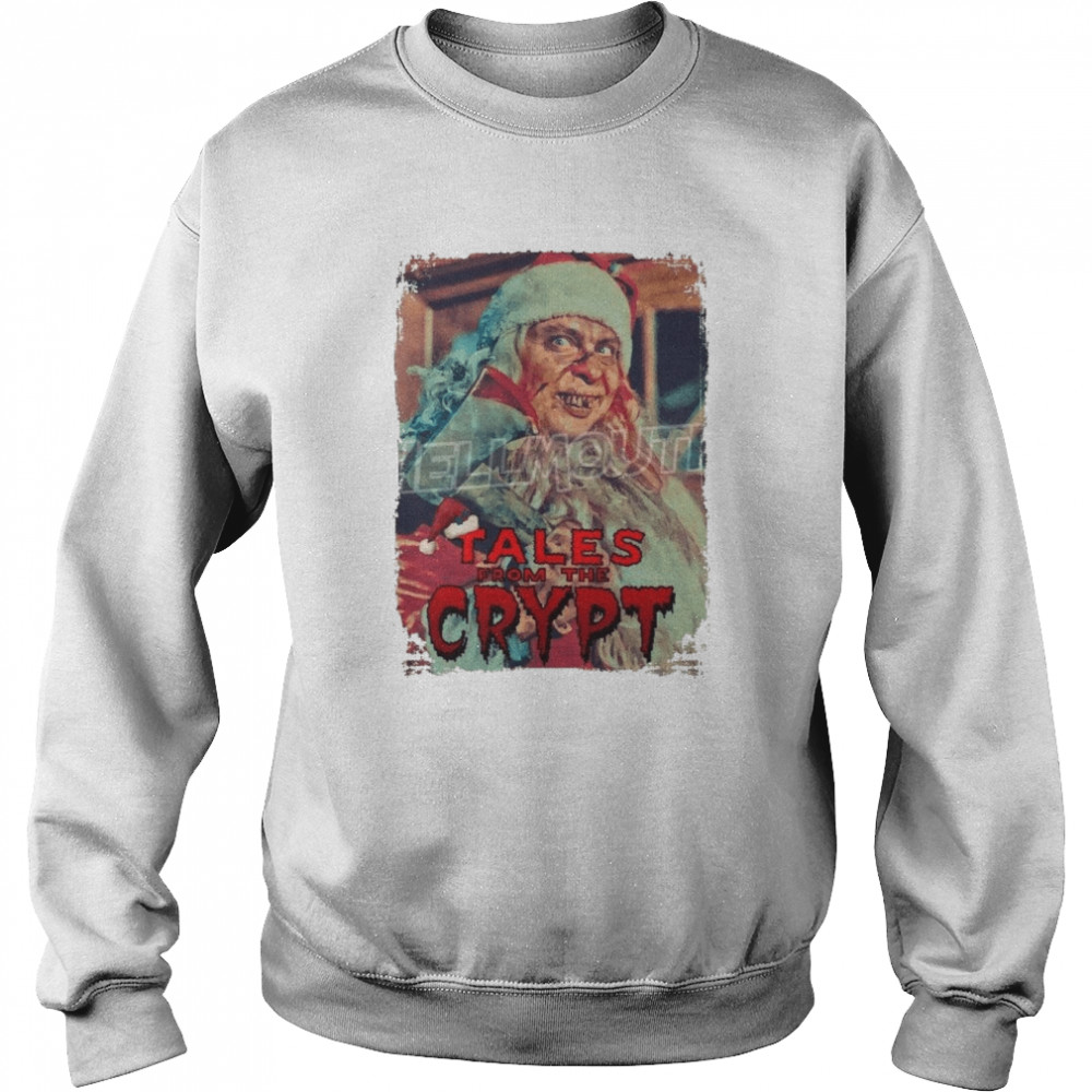 Tales From The Crypt And All Through The House Vintage Santa Christmas 1989 Halloween shirt Unisex Sweatshirt
