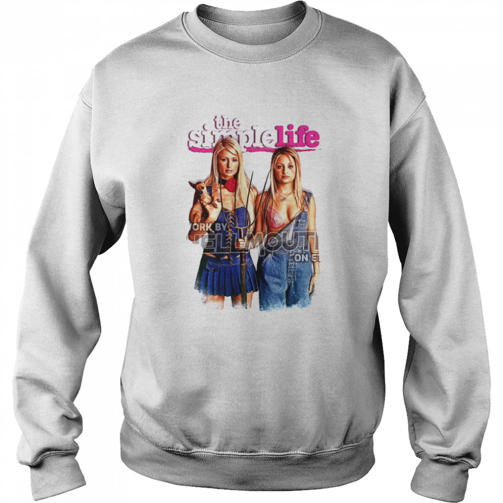 The Simple Life Retro Art Paris Hilton Nicole Richie Halloween shirt Unisex Sweatshirt