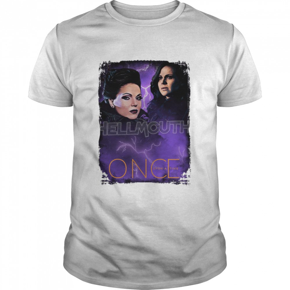 Vintage Regina Mills Evil Queen Once Upon A Time White Halloween shirt Classic Men's T-shirt