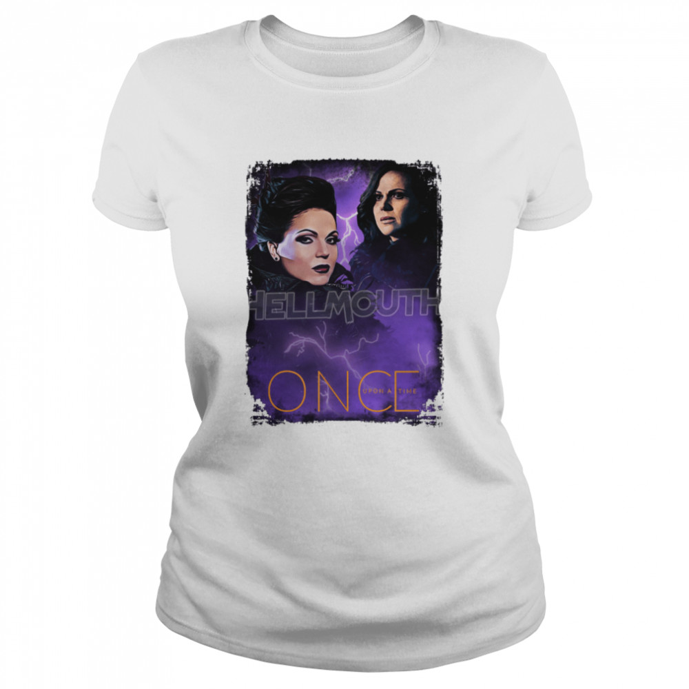 Vintage Regina Mills Evil Queen Once Upon A Time White Halloween shirt Classic Women's T-shirt
