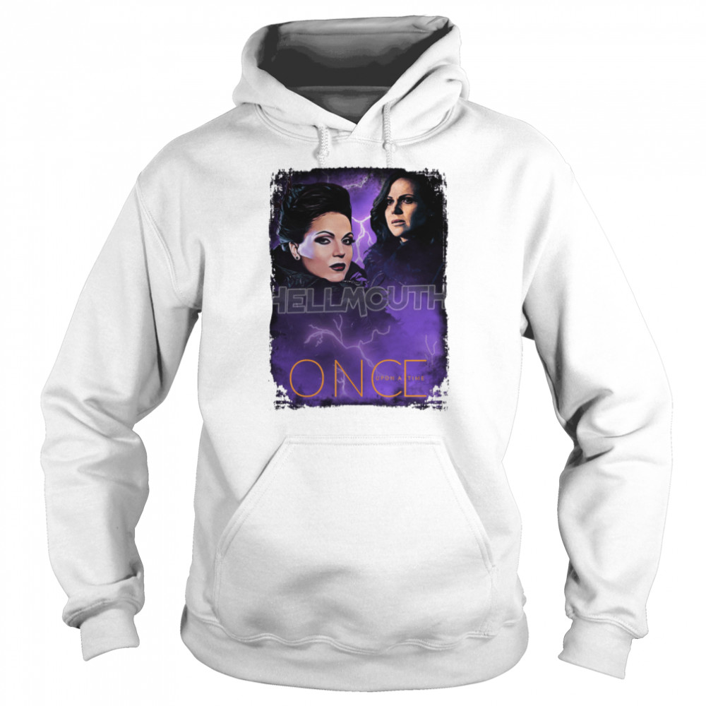 Vintage Regina Mills Evil Queen Once Upon A Time White Halloween shirt Unisex Hoodie