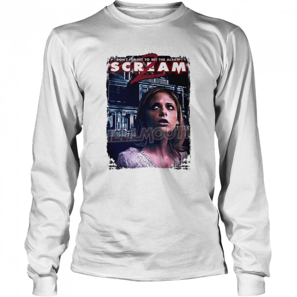 Vintage Scream 2 Cici Sarah Michelle Gellar Halloween shirt Long Sleeved T-shirt