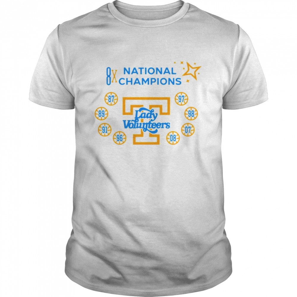8xs Nationals Championss Tennessees Volunteerss shirts