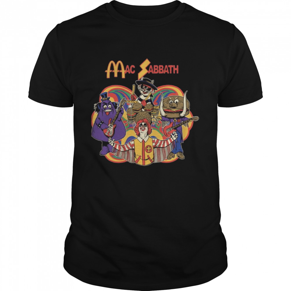Mac Sabbath Funny Rock Black Sabbath shirts