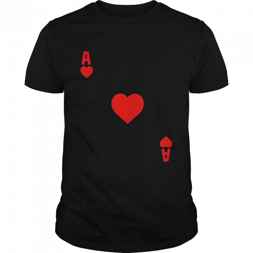Ace of hearts cards deck Halloween shirts