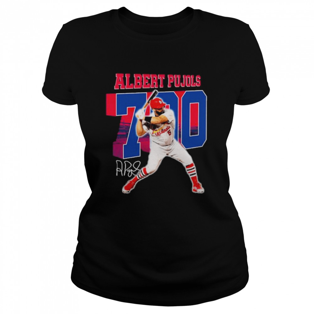 Albert Pujols 700 Career Home signature shirt Classic Women's T-shirt