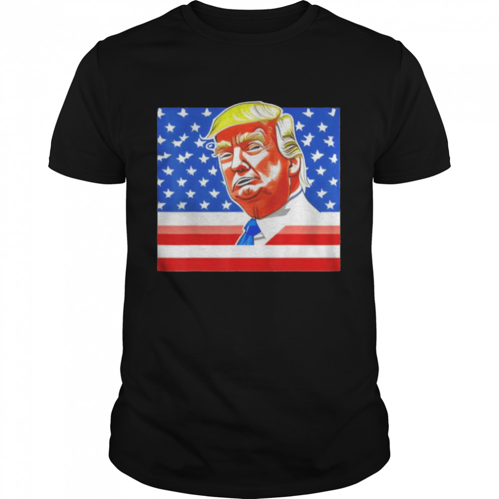 Donald Trump Is Our Hero American Flag Shirts