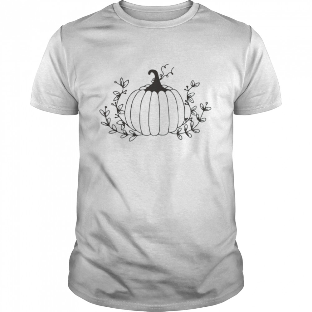 Florals Pumpkins Halloweens T-Shirts