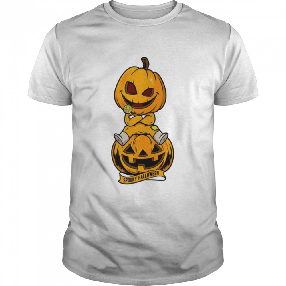 Iconic Design Of Halloween Scary Pumpkin Head shirts