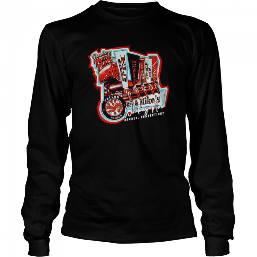 Hamden Connecticut Whitney Ave College Town shirt Long Sleeved T-shirt