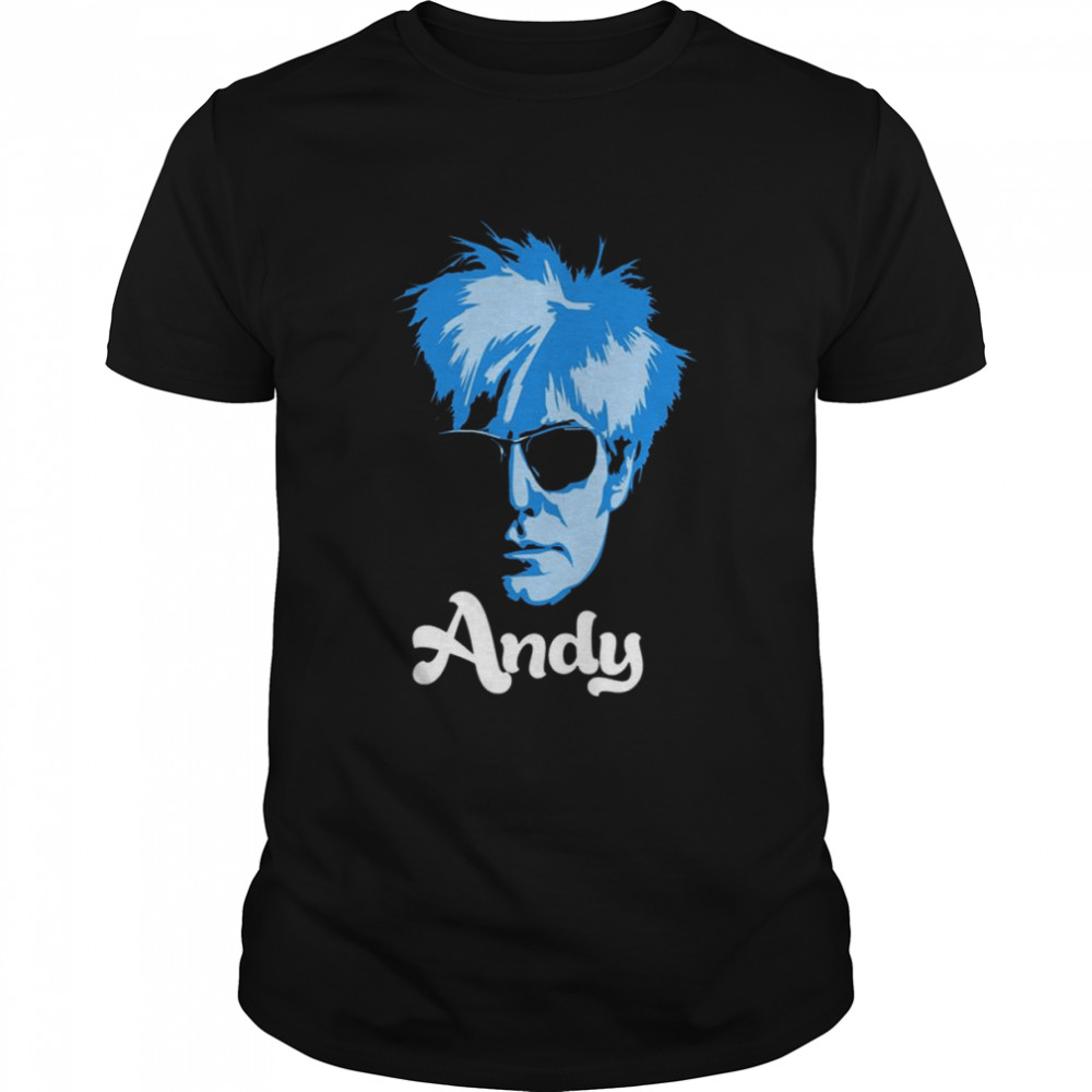 Andy Warhol Pop Art Glass Blue shirts