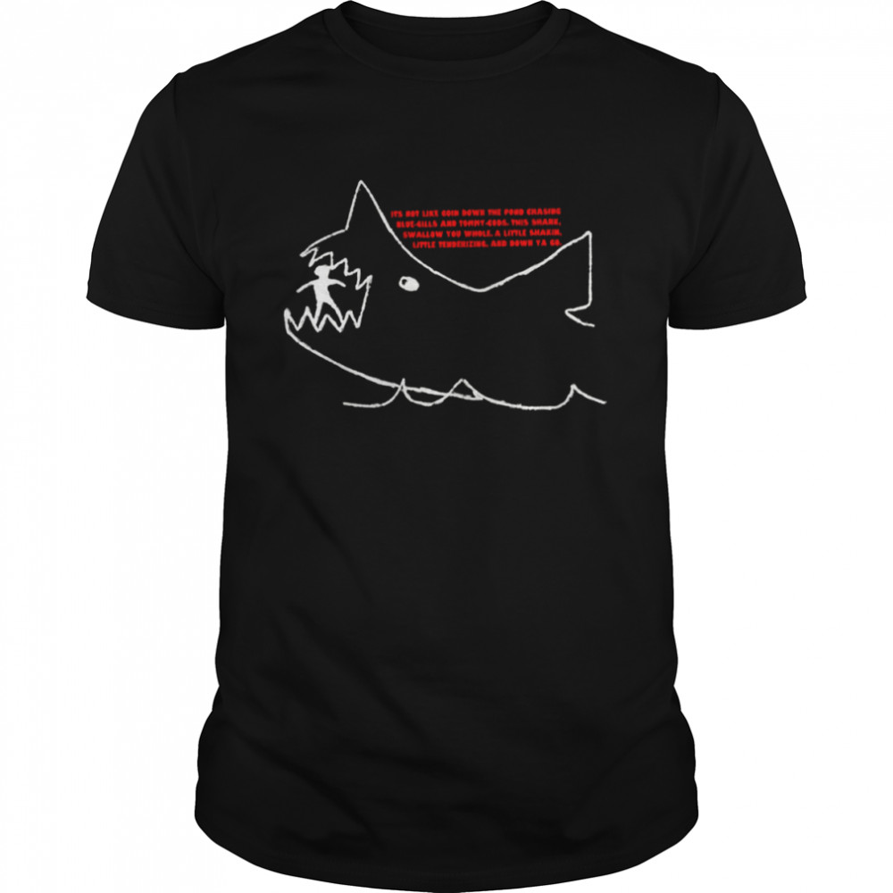Chalk Drawing Jaws Movie shirt Classic Men's T-shirt