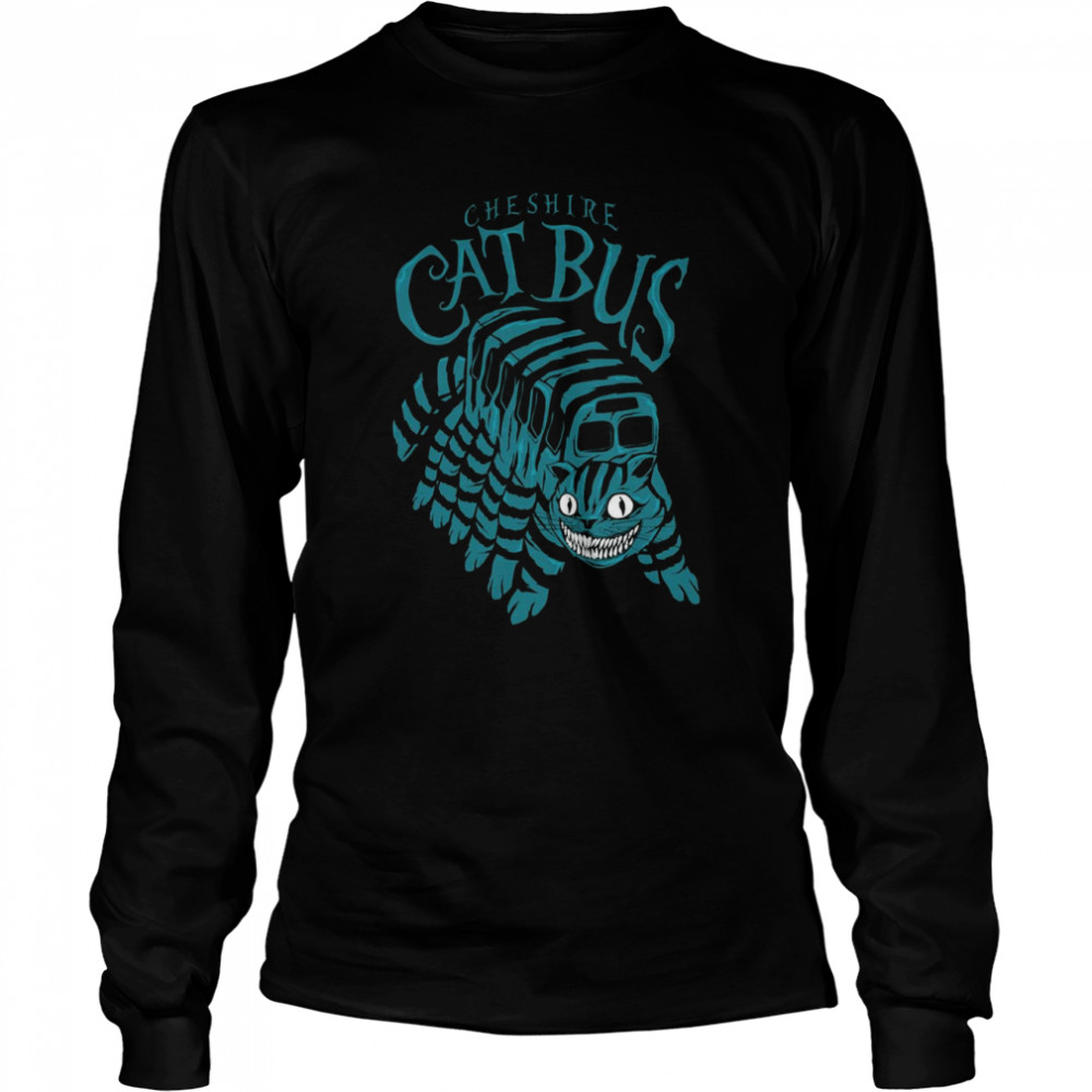 Cheshire Cat Bus Cartoon shirt Long Sleeved T-shirt