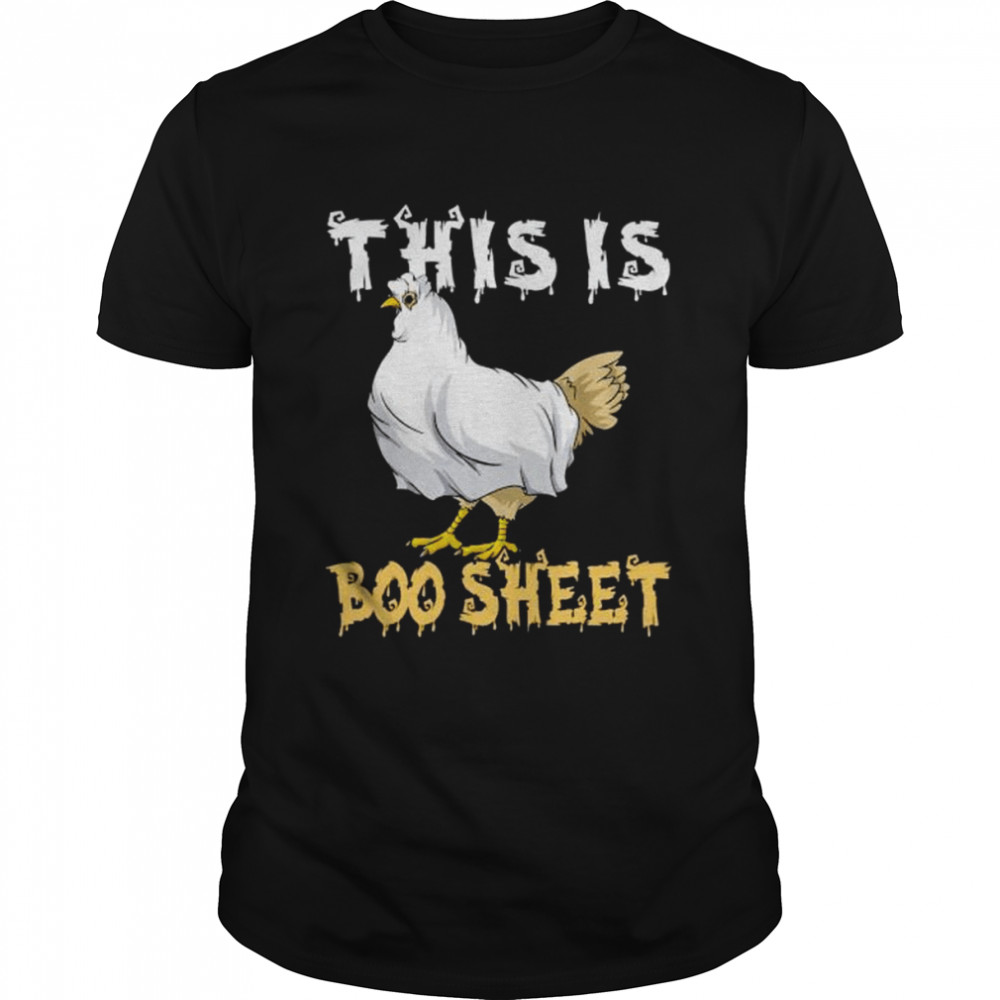 chicken Halloween this is boo sheet shirt Classic Men's T-shirt